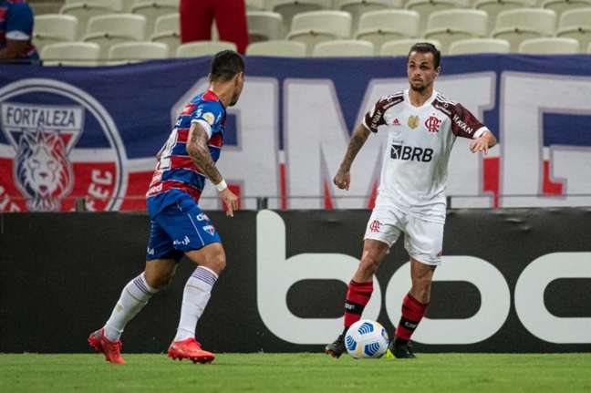 Michael, com dois gols, foi o artilheiro da noite no Castelão (Foto: Alexandre Vidal / Flamengo) Michael, com dois gols, foi o artilheiro da noite no Castelão (Foto: Alexandre Vidal / Flamengo)