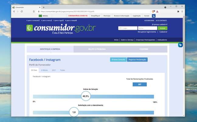 Facebook já tem perfil no Consumidor.gov.br Facebook já tem perfil no Consumidor.gov.br