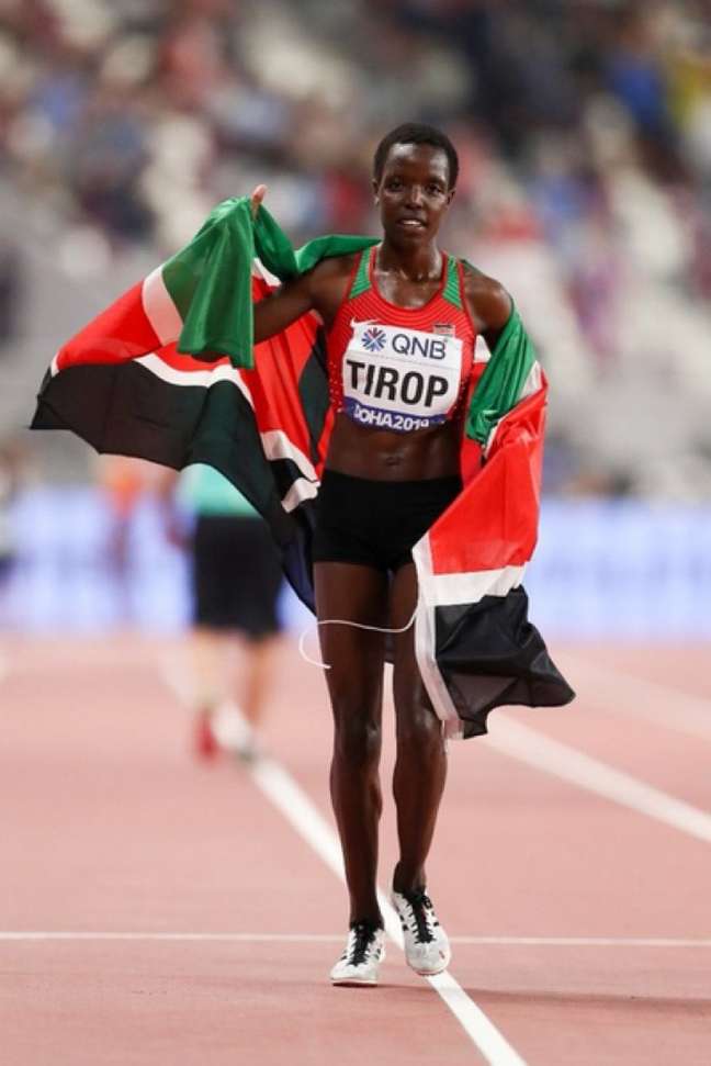 Agnes Tirop foi quarta colocada dos 5.000m nas Olimpíadas de Tóquio(Foto: Reprodução/Twitter) Agnes Tirop foi quarta colocada dos 5.000m nas Olimpíadas de Tóquio(Foto: Reprodução/Twitter)