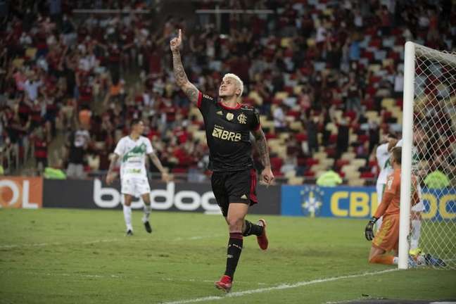 Pedro marcou seu 17º gol na temporada (Foto: Alexandre Vidal/Flamengo) Pedro marcou seu 17º gol na temporada (Foto: Alexandre Vidal/Flamengo)