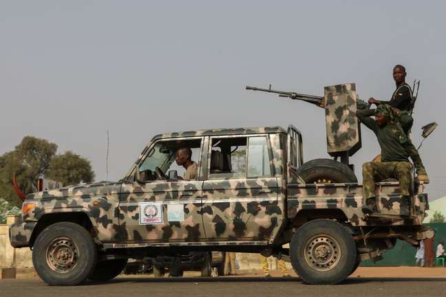 Veículo das Forças Armadas da Nigéria
03/03/2021
REUTERS/Afolabi Sotunde