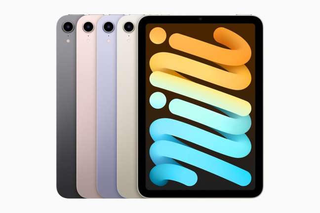 iPad Mini 6 tem quatro opções de cor 