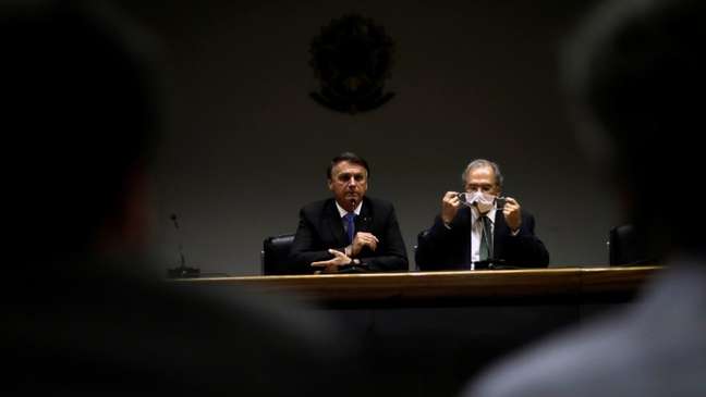 Bolsonaro e Guedes em entrevista coletiva na última sexta-feira (22/10)