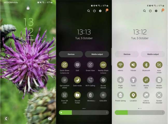 La beta de One UI 4 de Samsung usa colores de fondo de pantalla 