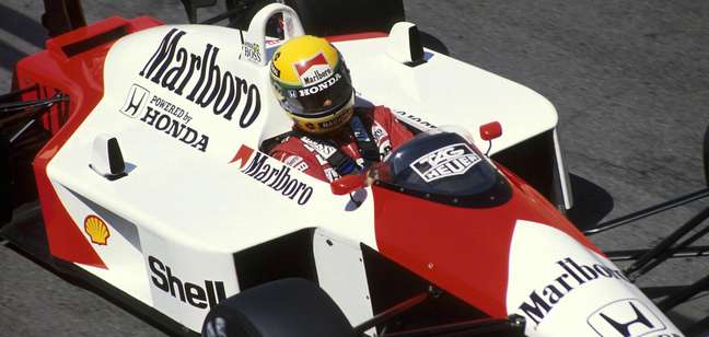 Ayrton Senna durante a temporada de 1988