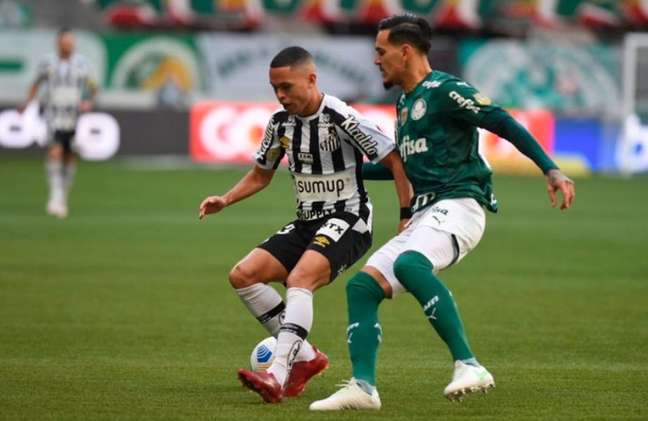 O Palmeiras venceu o Santos no primeiro turno por 3 a 2 (Foto: Reprodução/ SantosFC)