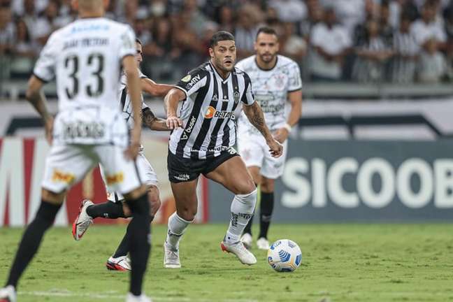 Hulk marcou no fim do jogo para fazer 3 a 0 para o Atlético-MG em cima do Timão (Foto: Pedro Souza/Atlético-MG) Hulk marcou no fim do jogo para fazer 3 a 0 para o Atlético-MG em cima do Timão (Foto: Pedro Souza/Atlético-MG)