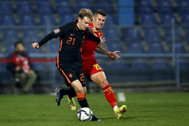 Montenegro 2 x 2 Holanda, pela nona rodada das Eliminatórias (Foto: MAURICE VAN STEEN / AFP)