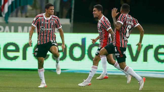 São Paulo venceu o Palmeiras por 2 a 0 no Allianz Parque (Foto: Fernando Roberto / LANCEPRESS!)