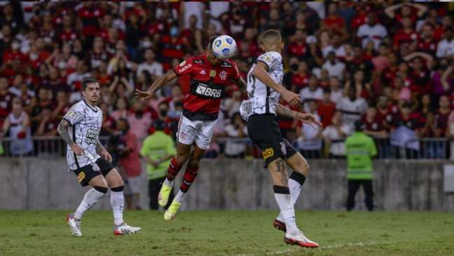 Bruno Henrique marcou o gol da vitória sobre o Corinthians nesta quarta (Foto: Alexandre Vidal /Flamengo_ Bruno Henrique marcou o gol da vitória sobre o Corinthians nesta quarta (Foto: Alexandre Vidal /Flamengo_