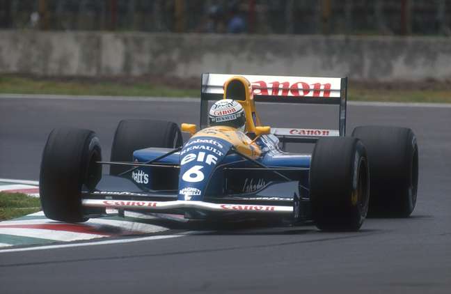 Riccardo Patrese durante o GP do México de 1991