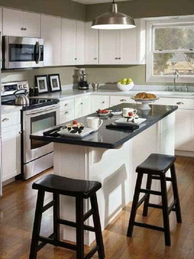 10. Mesa de granito para cozinha americana – Foto Arkpad