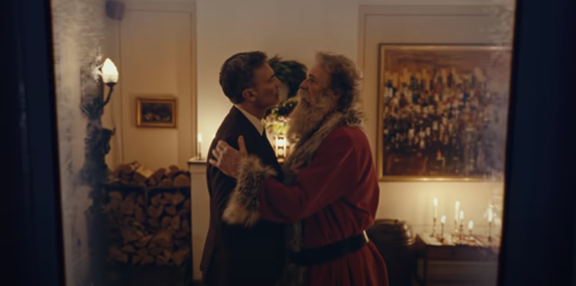 Trecho da campanha de Natal do correio norueguês chamada de 'When Harry met Santa'