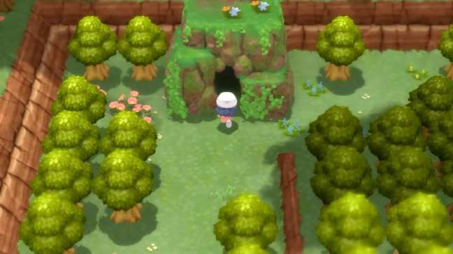 Ramanas Park de Sinnoh tem cavernas para encontrar Pokémon lendários (Divulgação/Nintendo)