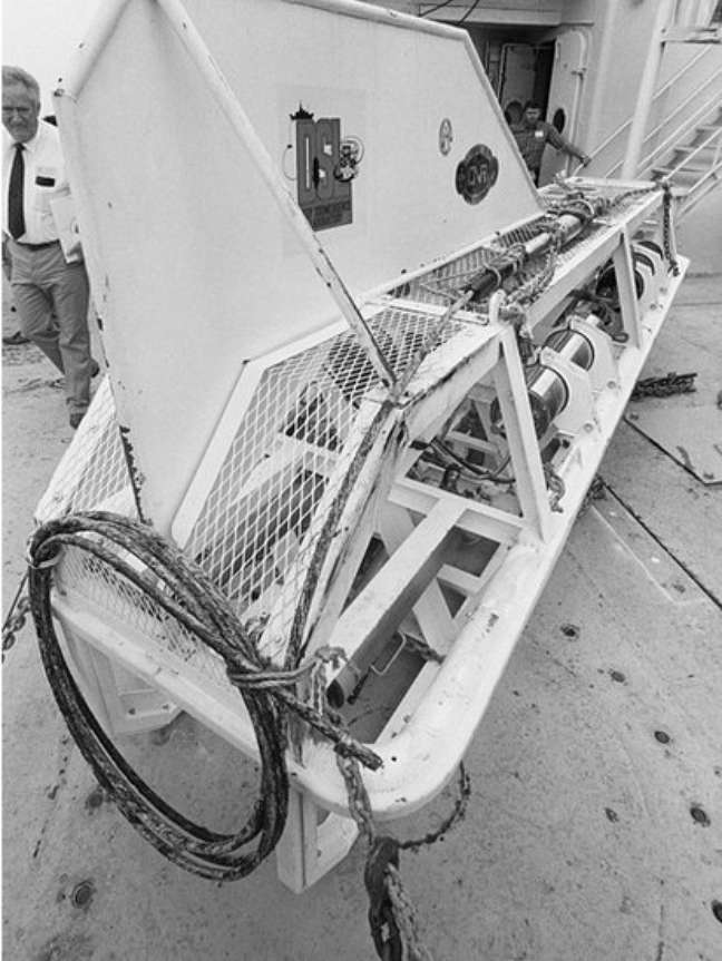 Argo, o submersível operado remotamente desenvolvido por Ballard