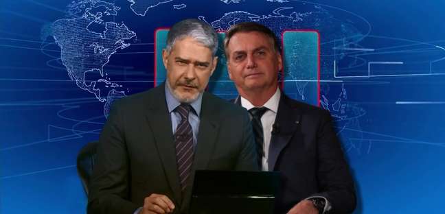 Bonner e Bolsonaro: o ‘JN’ já está no clima da disputa presidencial