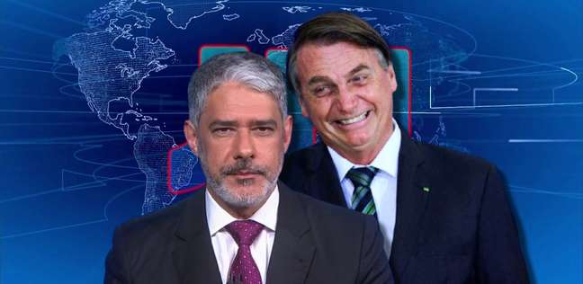 Apesar de sempre ser atacado, Bonner nunca verbaliza resposta a Bolsonaro