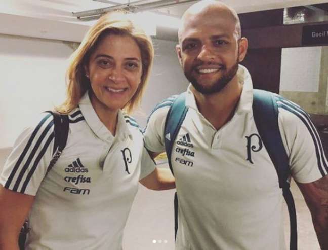 Leila Pereira foi cobrada nas redes sociais após anúncio de saída de Felipe Melo do Palmeiras (Foto: Divulgação/Instagram)