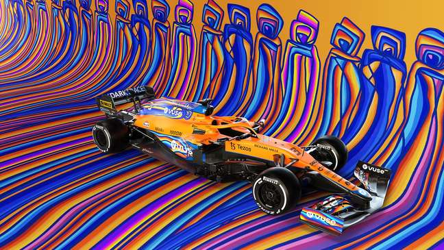 Pintura especial da McLaren para o GP de Abu Dhabi 