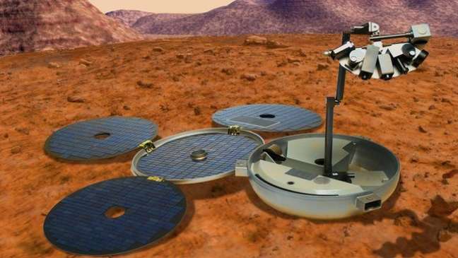 O Beagle 2 deveria colher investigar sinais de vida em Marte, mas se acidentou no pouso e não cumpriu sua missão