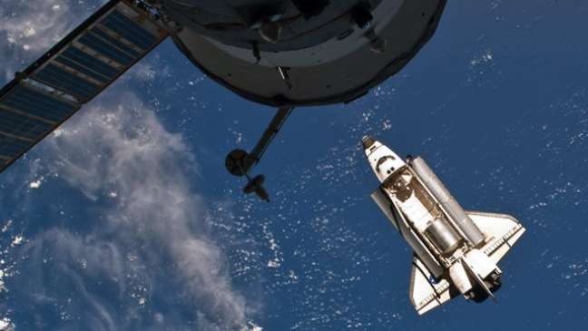 O Atlantis fez a última missão de todos os ônibus espaciais americanos, em julho de 2011