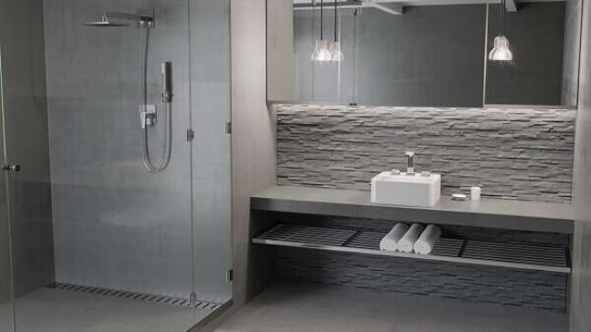 6. Tipos de chuveiro para banheiro com ducha e decoração moderna – Foto DECA