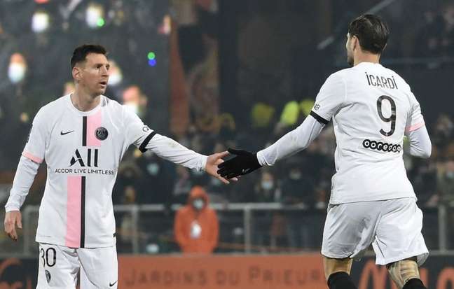 PSG lidera a Ligue 1 com 46 pontos, 13 a mais que o Nice, o vice-líder (Foto: SEBASTIEN SALOM-GOMIS / AFP)