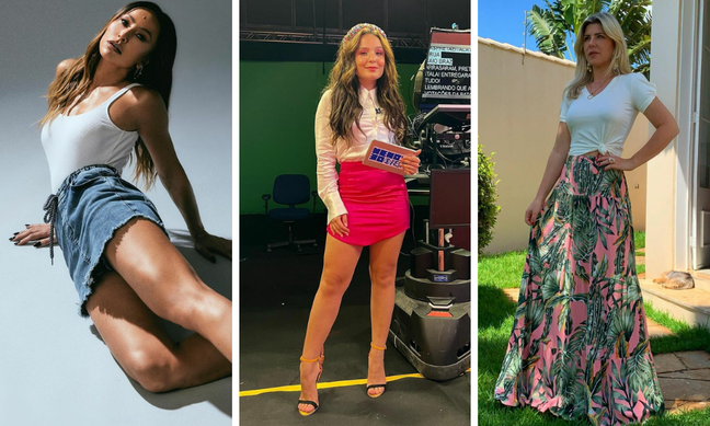 Famosas mostram como usar saia no verão (Fotos: Instagram/Reprodução)