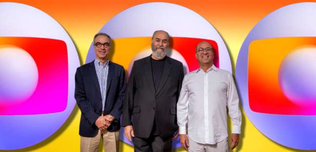 João Roberto, Roberto Irineu e José Roberto, da Globo
