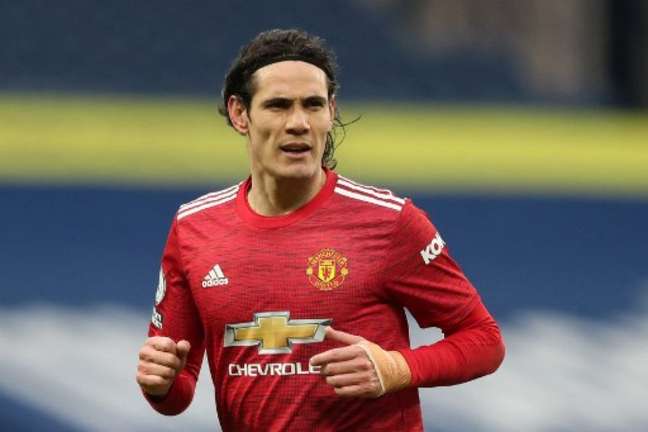 Cavani tem apenas um gol pelo United na temporada 2021/2022 (Foto: NAOMI BAKER / POOL / AFP) Cavani tem apenas um gol pelo United na temporada 2021/2022 (Foto: NAOMI BAKER / POOL / AFP)