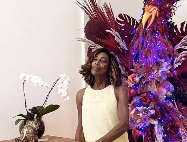 A jornalista Gloria Maria comemora o Natal A jornalista Gloria Maria comemora o Natal