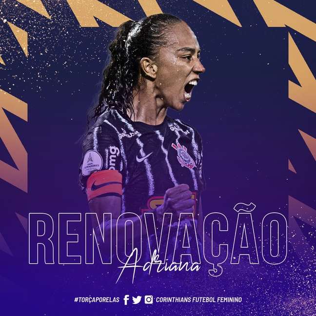 Adriana Silva renova contrato com Corinthians Divulgação/Corinthians