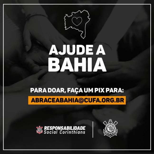 Novo parceiro do Corinthians, Grupo Taunsa doa mil cestas básicas para vitimas das enchentes na Bahia