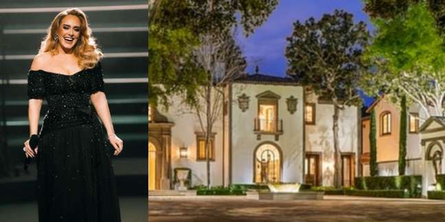 Adele e sua nova mansão, que era de Sylvester Stallone Divulgação/Instagram 