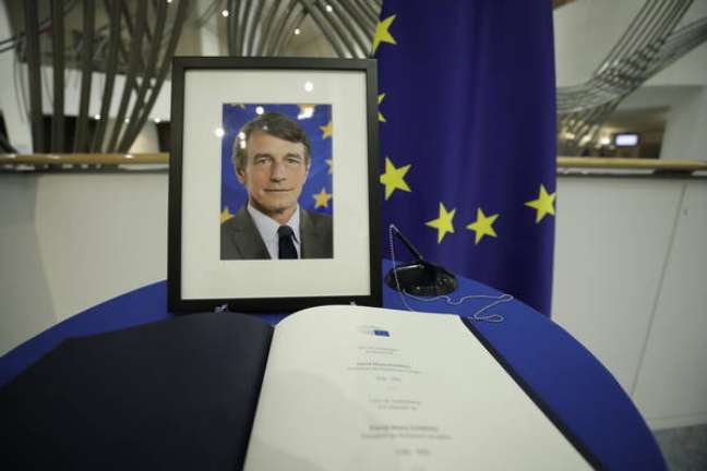 Homenagem a David Sassoli na sede do Parlamento Europeu