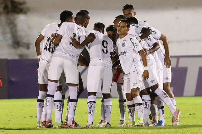 Santos venceu os três jogos na primeira fase da Copinha (Foto: Pedro Ernesto Guerra Azevedo/Santos FC)