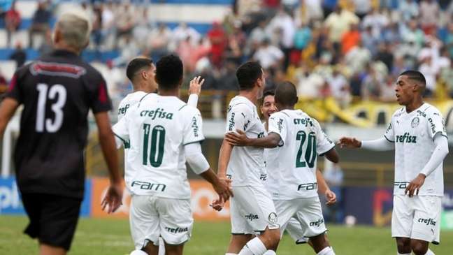 Palmeiras goleou o Mauá por 4 a 0 e garantiu classificação na Copinha (Foto; Fabio Menotti/Palmeiras)