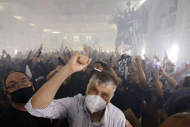 Durcesio Mello na festa da torcida do Botafogo (Foto: Vítor Silva/Botafogo)