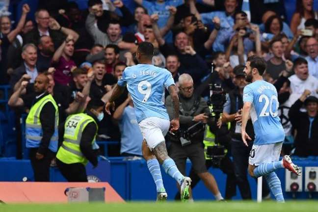No primeiro turno, Manchester City venceu com gol de Gabriel Jesus (BEN STANSALL / AFP)