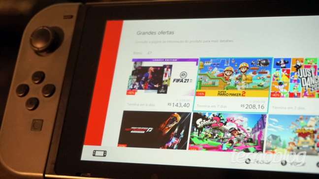 Jogos em promoção no Nintendo Switch 