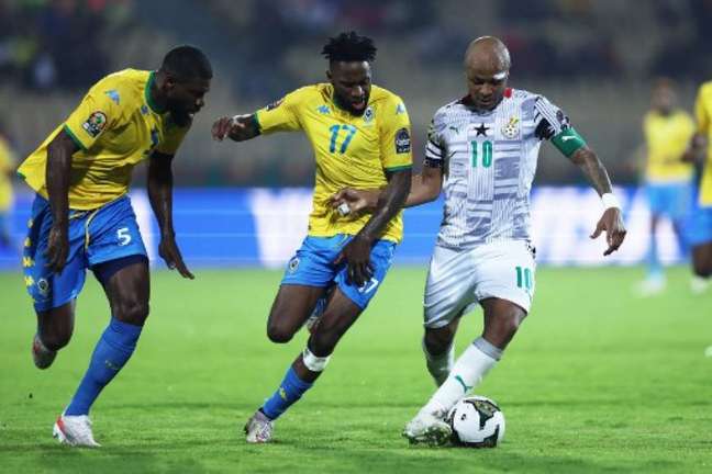 Gabão e Gana empatam pela segunda rodada do Grupo C da Copa Africana de Nações (Foto: Kenzo Tribouillard / AFP)