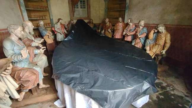 Imagens sacras esculpidas por Aleijadinho foram atingidas pelas chuvas em Minas Gerais; Unesco lamentou danos