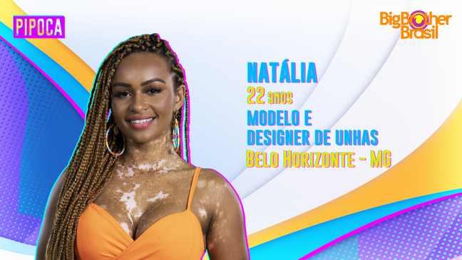 Natália tem 22 anos e faz parte da Pipoca do 'BBB22'