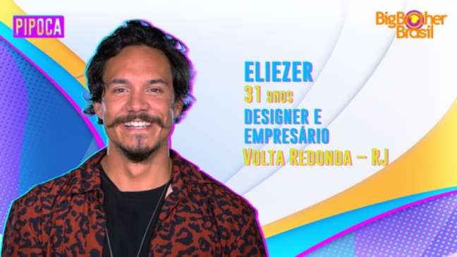 Eliezer. de 31 anos, é integrante da Pipoca do 'BBB22'