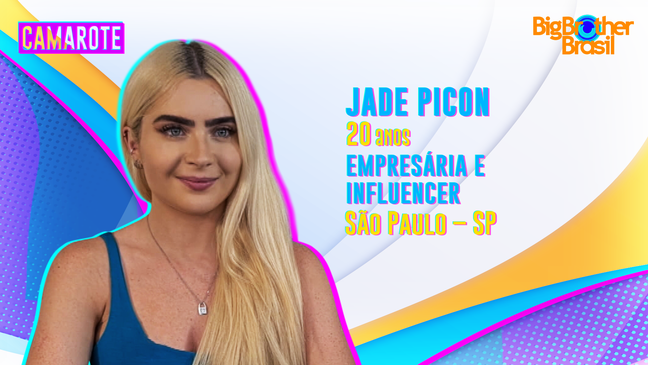 A influenciadora digital Jade Picon está no Camarote do 'BBB22'