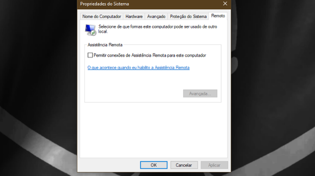 Desabilitando função de acesso remoto no Windows 10 