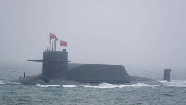 A China possui submarinos nucleares, mas sua frota ainda é bem menor que a americana