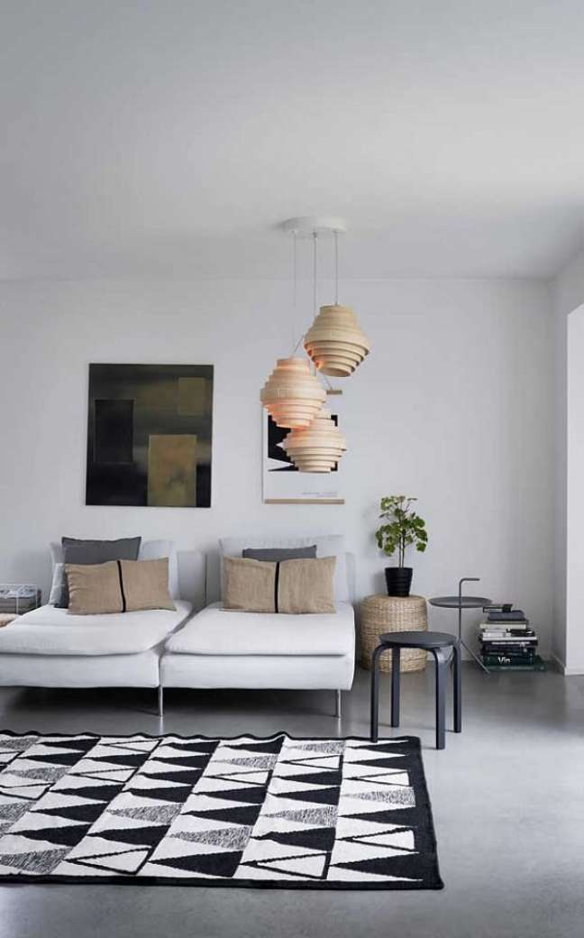 44. Chaise longue branco para sala aconchegante – Foto Architecture Designs