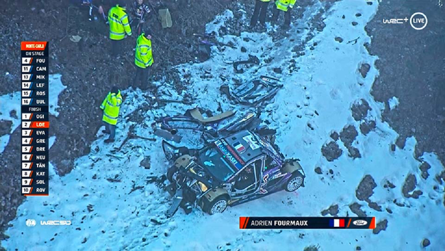 Adrien Fourmaux sofreu o acidente do fim de semana no WRC 