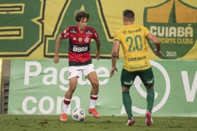 Werton na estreia pelo profissional do Flamengo (Foto: Alexandre Vidal/Flamengo)
